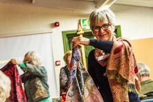 Wolverhampton-Society-of-Artists-exhibition-Rita-Jukes-with-textiles