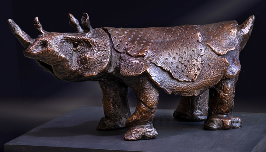 Rhinoceros in Bronze Carol Widenbar