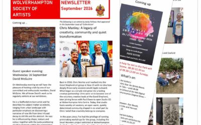 Wolverhampton Society of Artists Monthly Newsletter Issue #3 September 2026